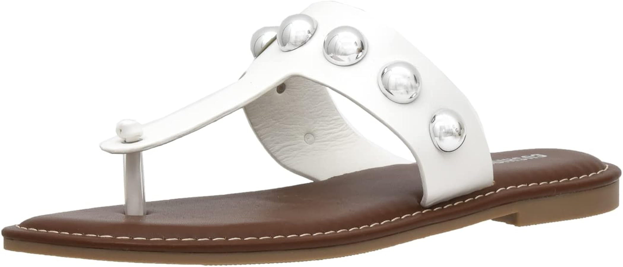 CUSHIONAIRE Women's Cindy thong stud sandal +Comfort Foam | Amazon (US)
