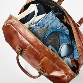 Marco Italian Leather Weekender | Mark and Graham