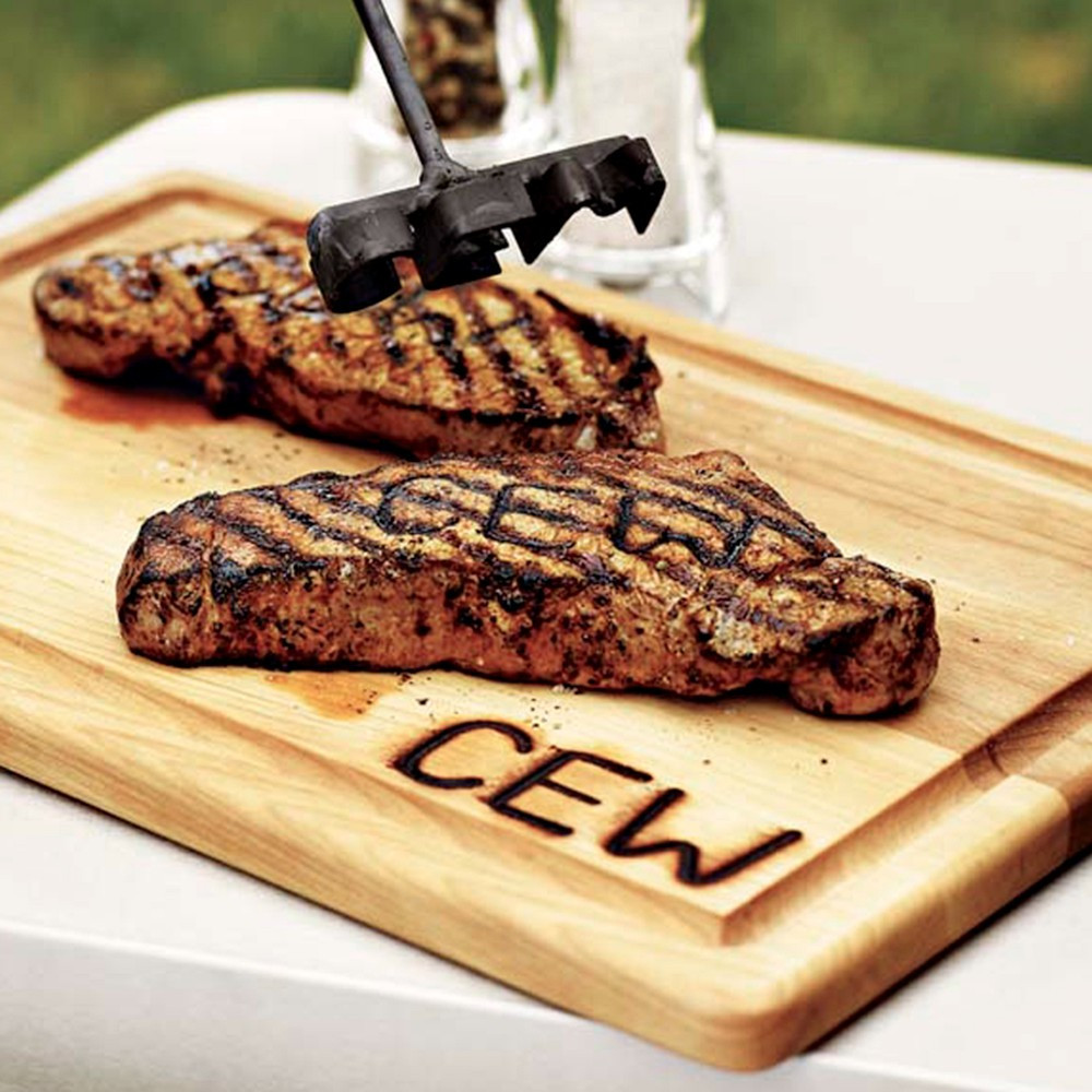 Williams Sonoma Monogrammed Steak Brand &amp; Carving Board | Williams-Sonoma