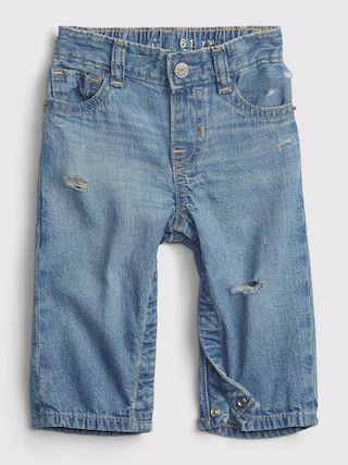 Baby 100% Organic '90s Loose Fit Jeans with Washwell | Gap (US)