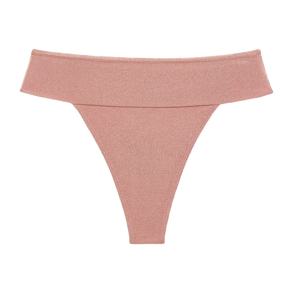 Prima Pink Sparkle Tamarindo Binded Bikini Bottom | Montce