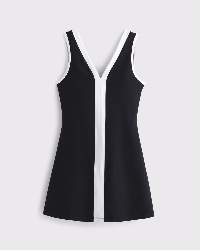 YPB sculptLUX V-Neck Mini Dress | Abercrombie & Fitch (US)