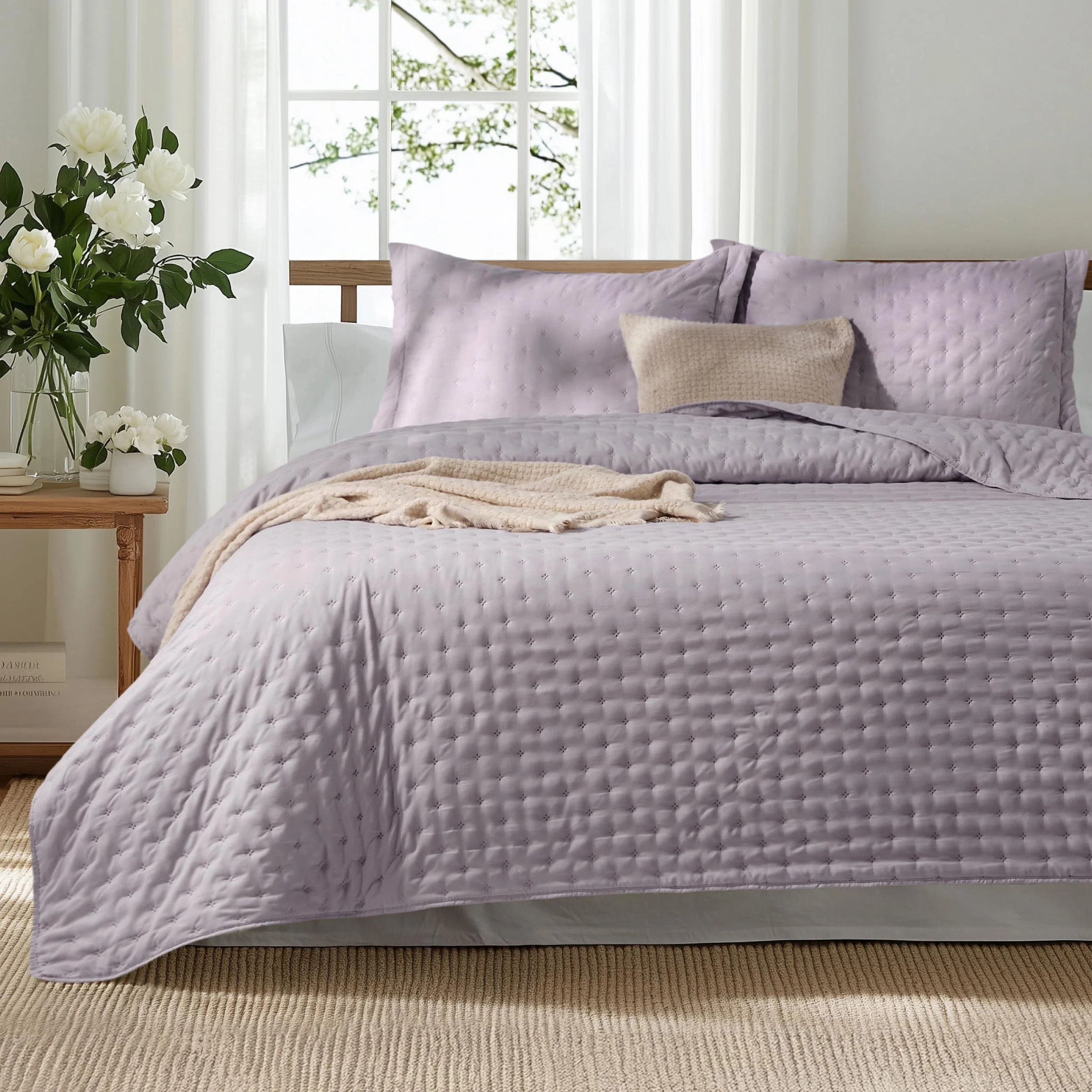 Bedsure Quilt Set - Ultra Soft Quilt Bedding Set for Pink Bedroom Decor, Lightweight Comforter wi... | Wayfair North America