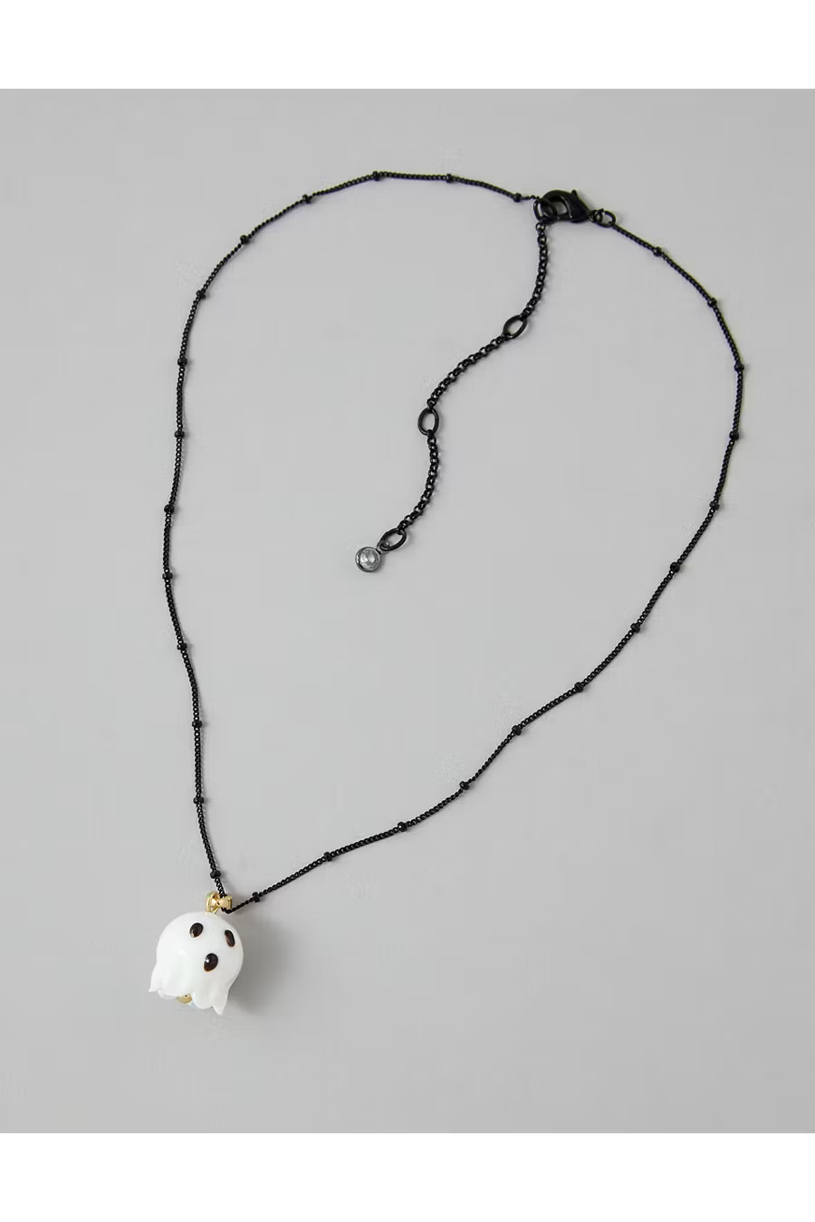 AEO Halloween Ghost Necklace Women's White One Size | American Eagle Outfitters (US & CA)