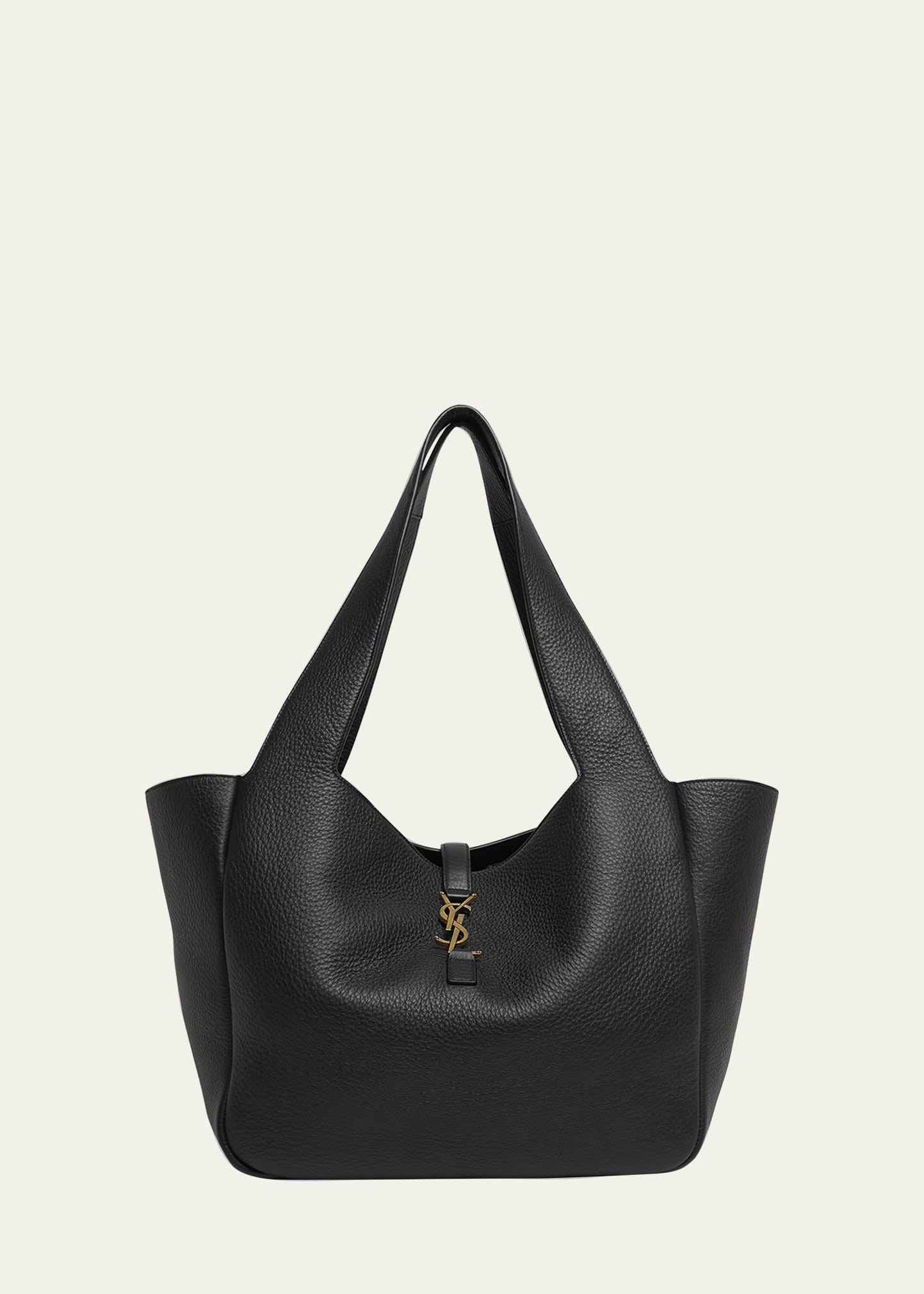 Saint Laurent Bea YSL Tote Bag in Deer Leather | Bergdorf Goodman