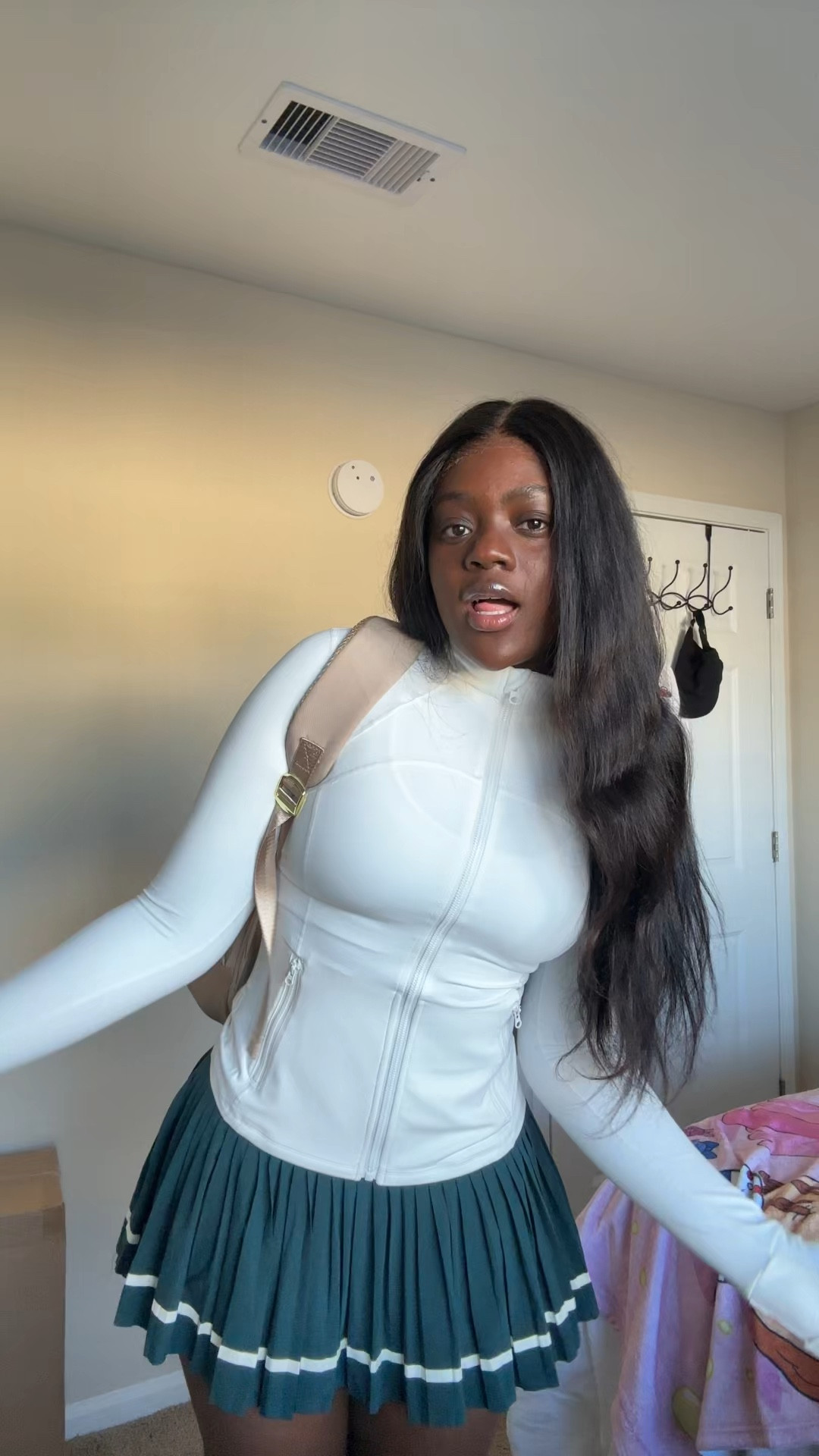 School outfit 
Skirt is from Offline by aerie 

#LTKVideo #LTKBeauty #LTKU