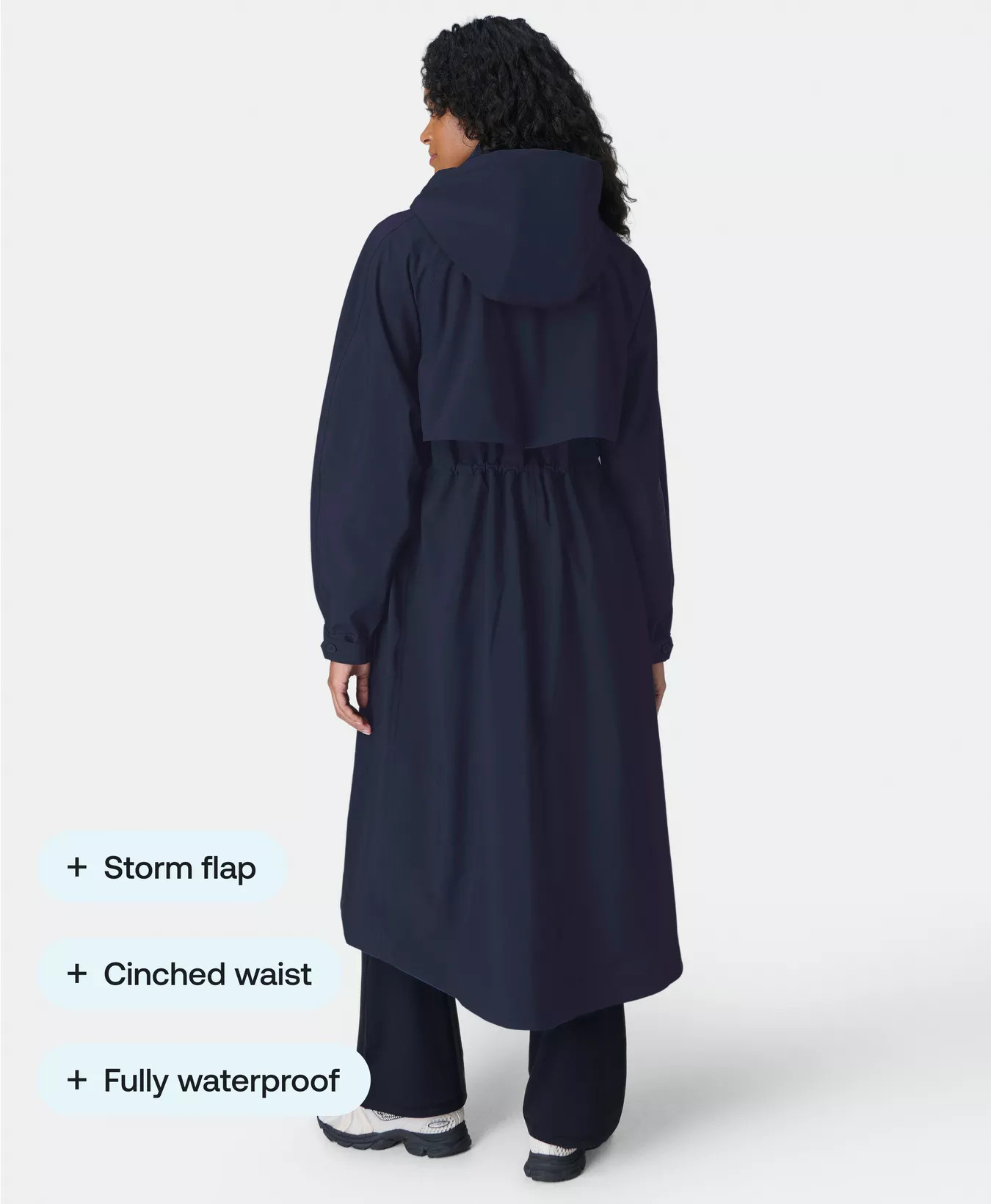 Motion Waterproof Longline Parka - Black | Women's Jackets + Coats | Sweaty Betty | Sweaty Betty UK