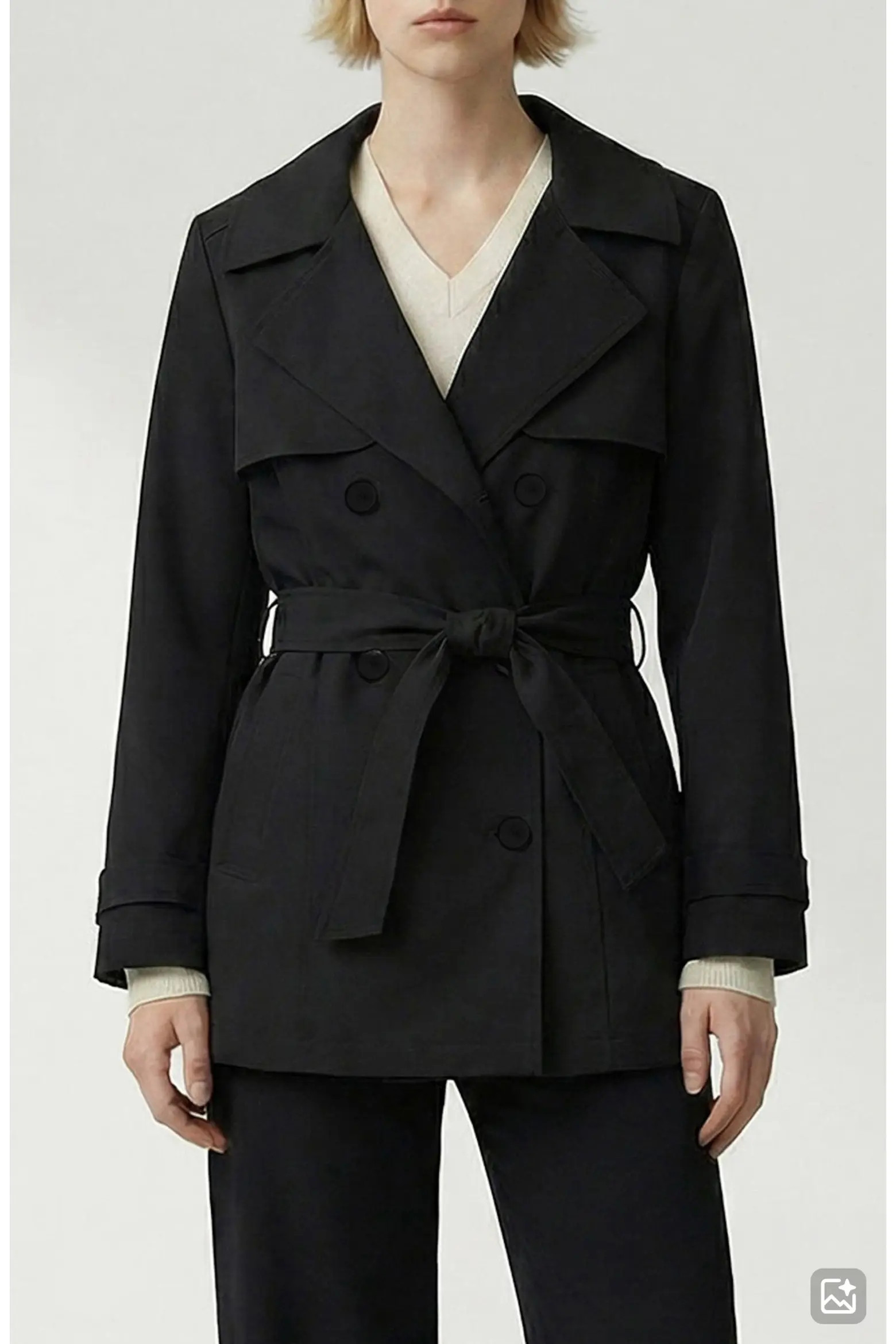 Amina Tie Waist Water Repellent Coat (Women) | Nordstrom | Nordstrom