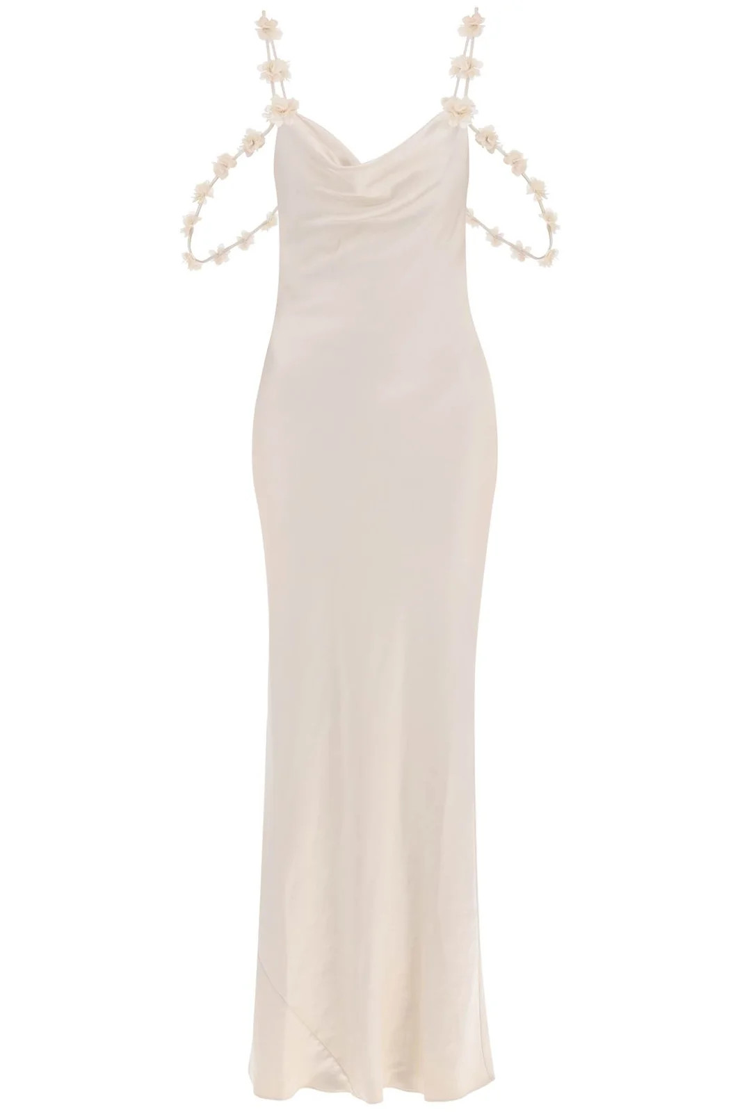 Self-Portrait Maxikleid aus Satin mit Blumenmuster | Cettire Global