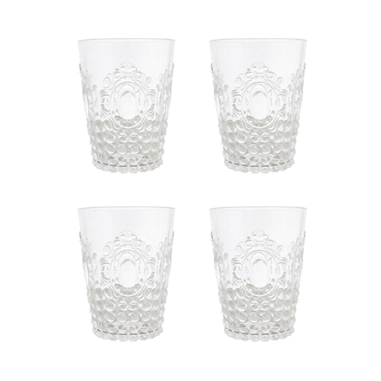 Jewel Tumblers, Set of 4 - Clear, Small | The Company Store