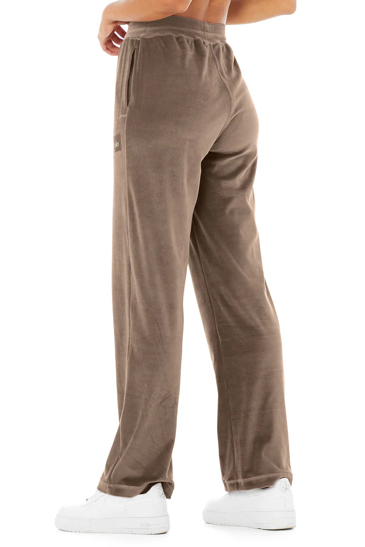 Velour High-Waist Glimmer Wide Leg Pant | Alo Yoga (US)