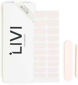 Single Manicure Set - Glamorous Wrapped Sticker Fingernail Set for a DIY, At-Home Gel Polish Mani... | Amazon (US)