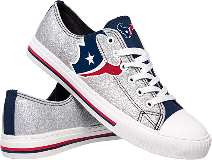 FOCO Women's NFL Team Logo Ladies Fashion Low Top Canvas Sneakers Shoes | Amazon (US)