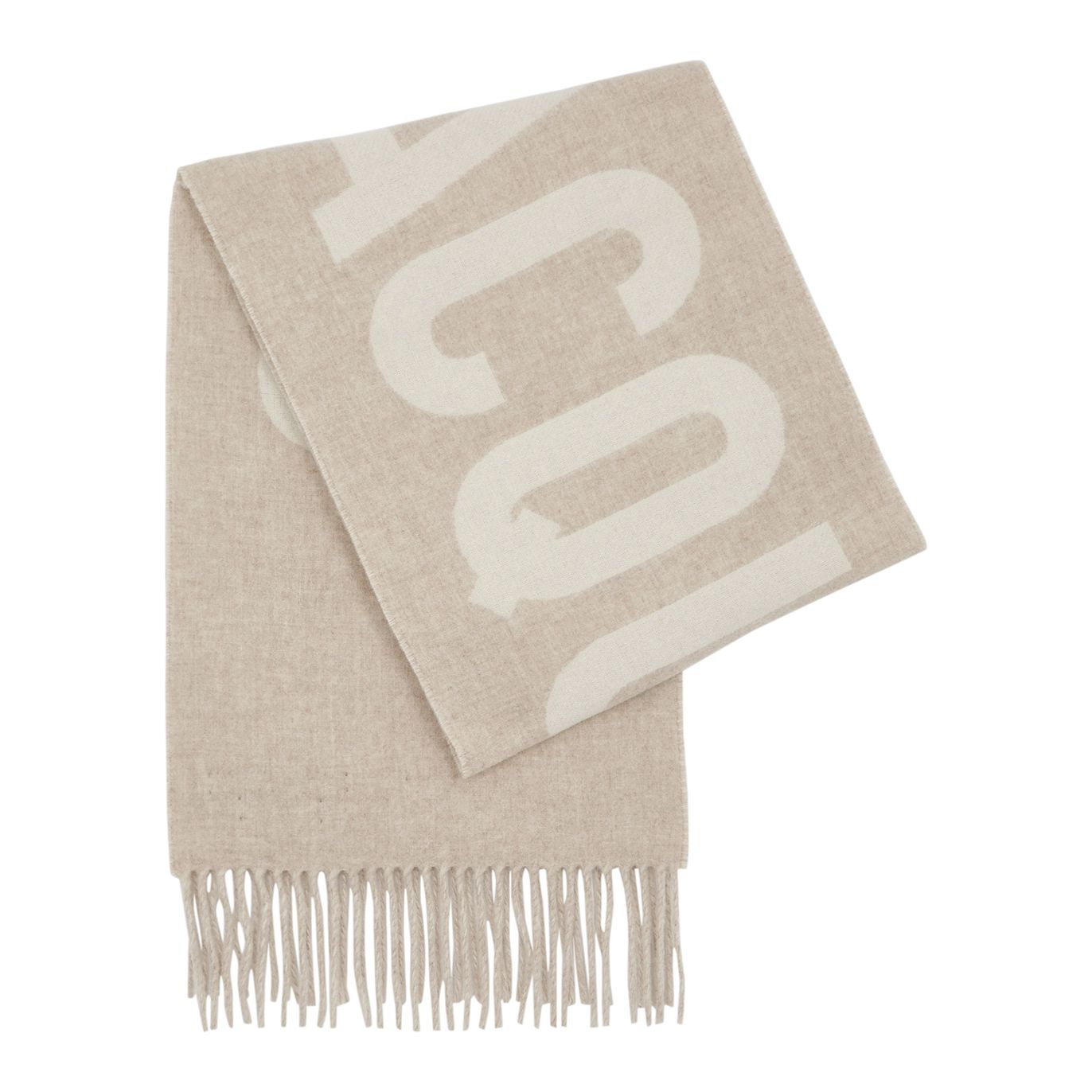 Jacquemus L'écharpe Logo-intarsia Wool Scarf - Beige | Harvey Nichols (Global)