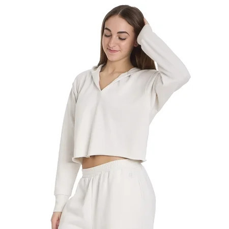 Mills by Millie Bobby Brown Women s Cropped Hoodie  Sizes XXS-XXL | Walmart (US)