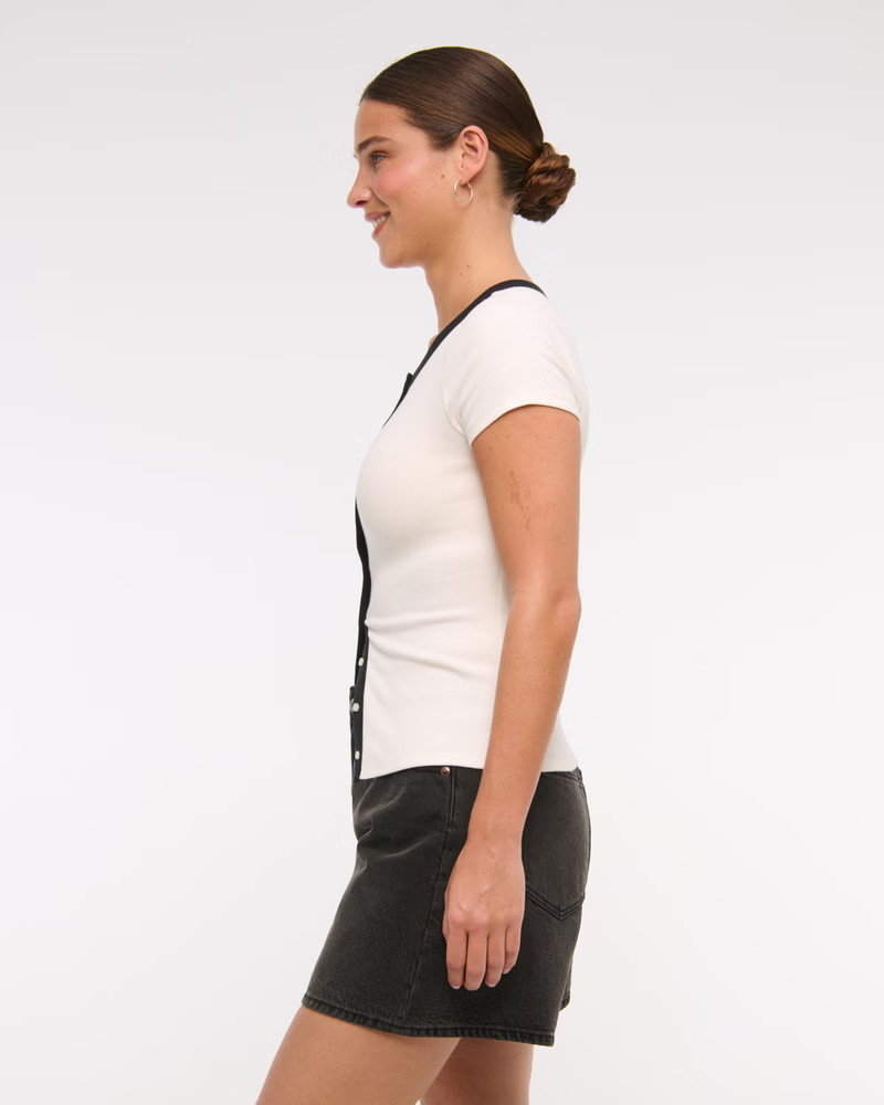 Curve Love High Rise Loose Short | Abercrombie & Fitch (US)