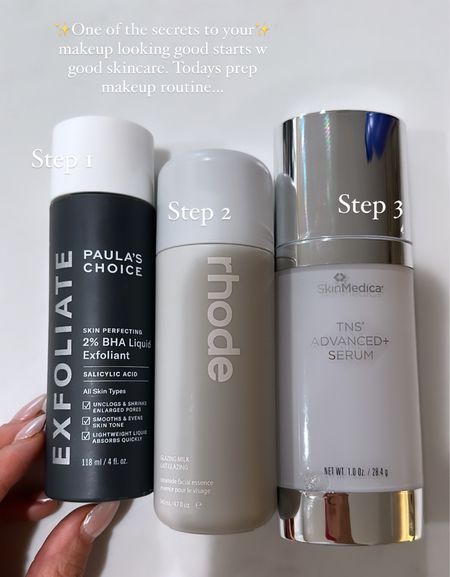 My morning skin care routine sometimes varies. But the Paulas choice, salicylic acid toner, and the skin Medica TNS serum are constants for me. The TNS is my liquid gold! I’m new to the road skin care but i like how it lays on my skin!

#LTKstyletip #LTKunder50 #LTKbeauty