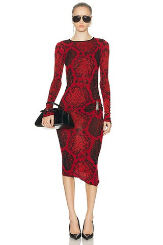 Python Midi Dress | FWRD 
