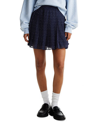 Tommy Jeans Women's Star Print Pleated Mini Skirt - Macy's | Macy's