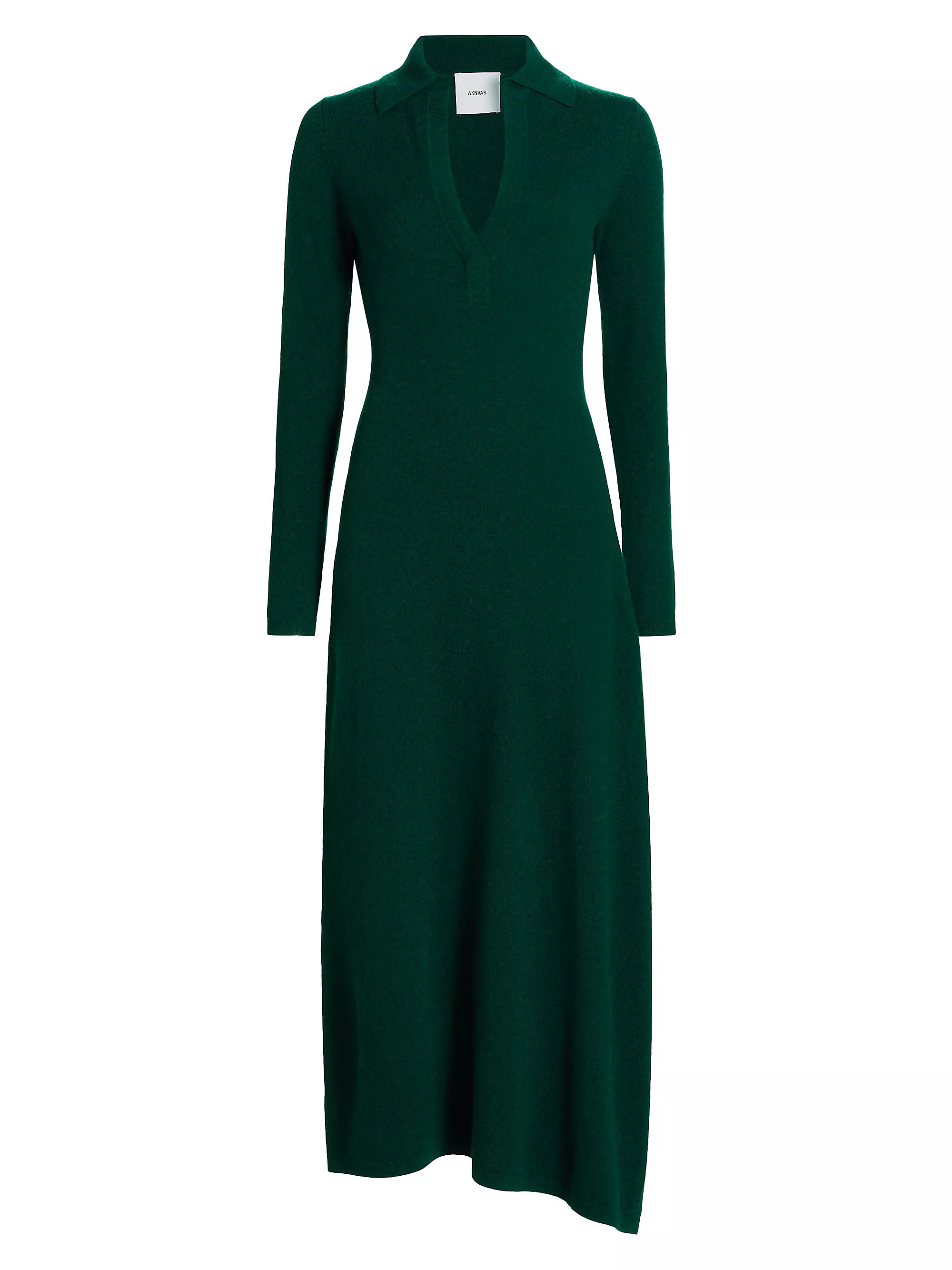 Minerva Wool-Cashmere Polo Sweater Dress | Saks Fifth Avenue