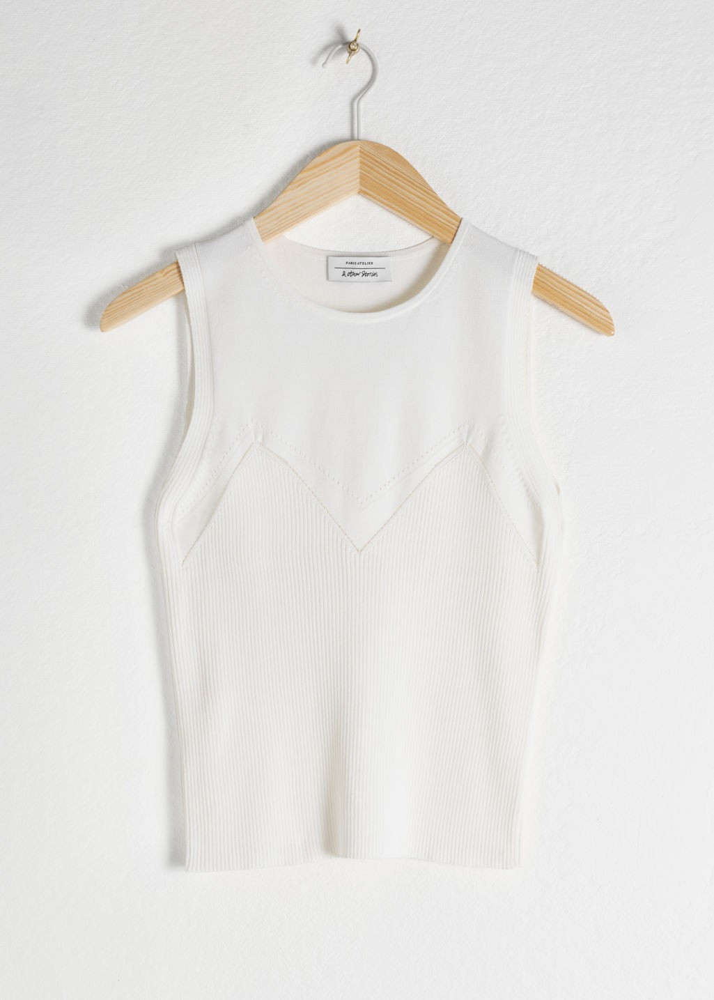 Micro Rib Knit Tank Top - White | & Other Stories (EU + UK)