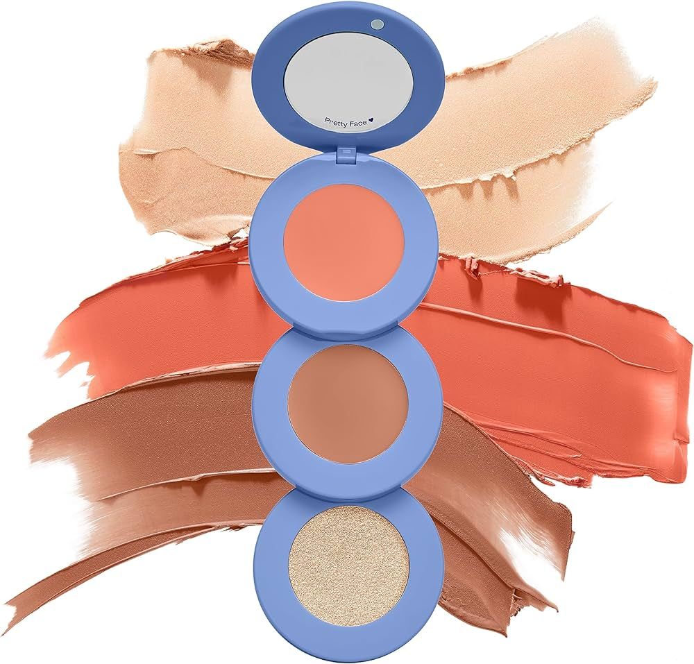 Alleyoop Stack The Odds - Multi-Use Face Palette -Sunkissed - Blush, Contour/Bronzer, Highlight a... | Amazon (US)