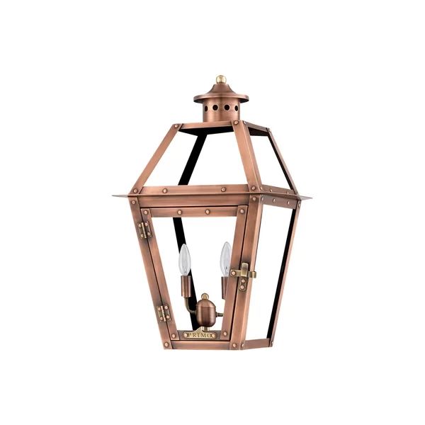 Orleans Aged Copper Outdoor Wall Lantern | Wayfair Professional