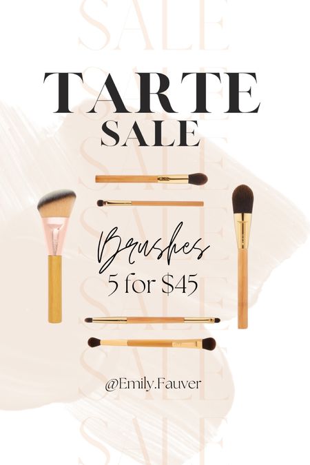 Another Tarte sale!! Makeup brushes 5 for $45 

#LTKworkwear #LTKbeauty #LTKwedding