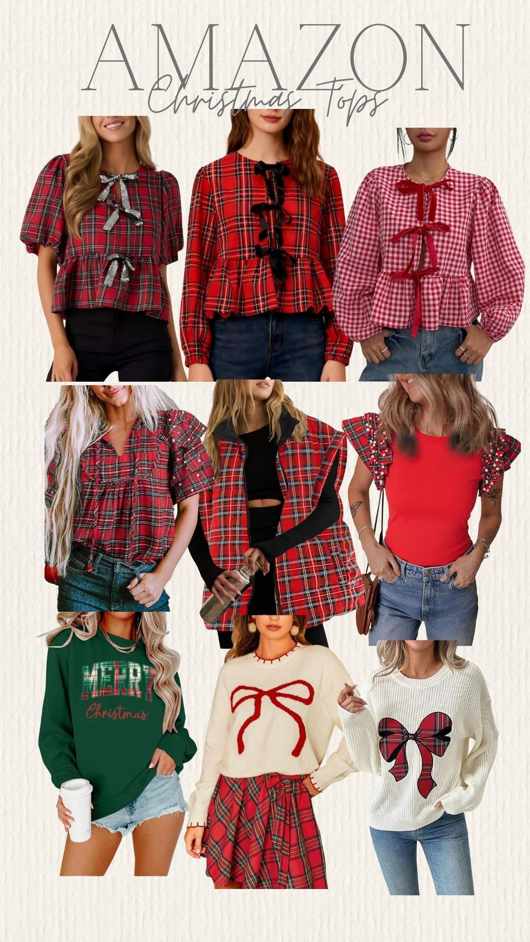 Amazon Christmas tops and sweaters 

#LTKGiftGuide #LTKFindsUnder50 #LTKHoliday