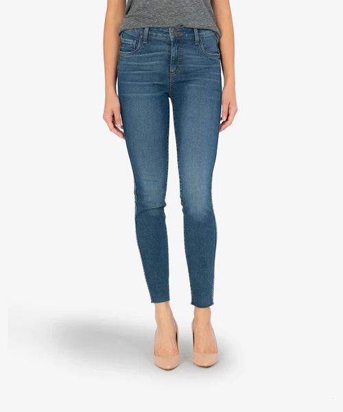 Connie High Rise Fab Ab Ankle Skinny (Sustainable Fabric, Instigator W - Kut from the Kloth | Kut From Kloth