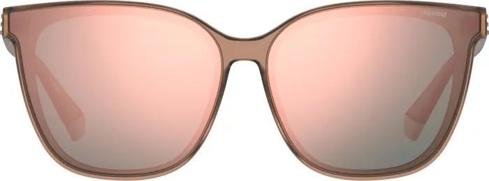 65mm Polarized Rectangular Sunglasses | Nordstrom