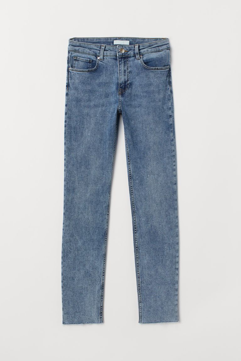 H & M - Pants Skinny fit - Blue | H&M (US)