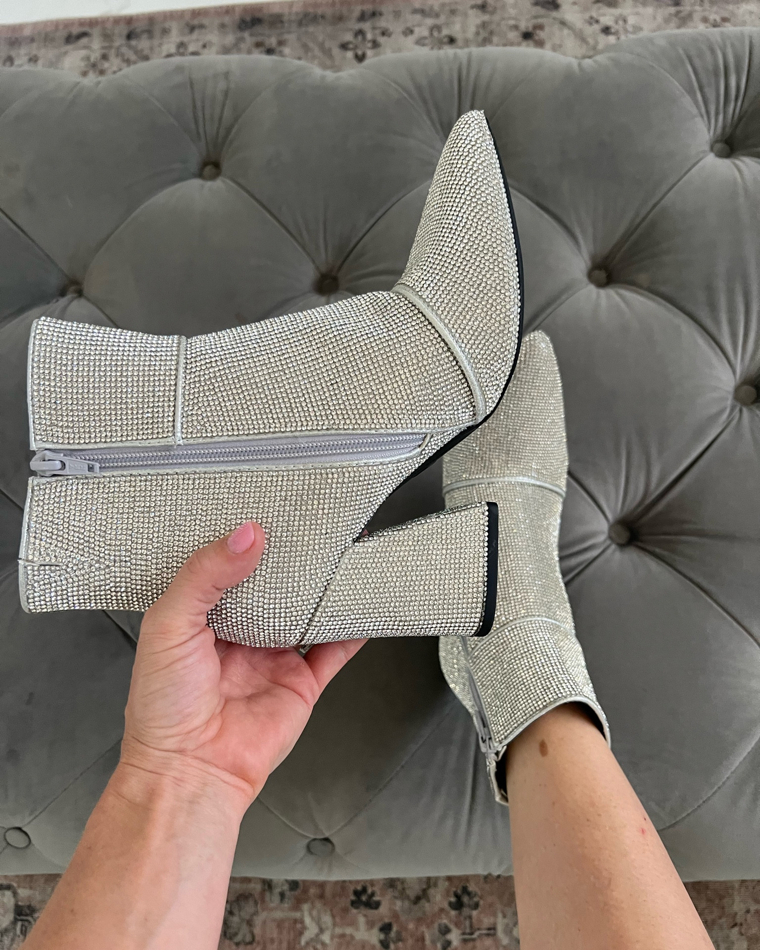 Couldnt resist these sparkly booties on sale!  

#LTKFindsUnder50 #LTKSaleAlert #LTKShoeCrush