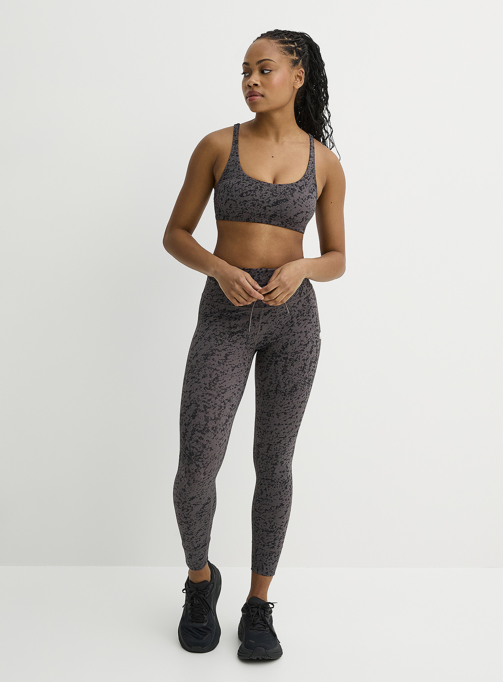 Vuori - Daily high-waisted drawstring legging (Women, Grey, X-SMALL) | Simons
