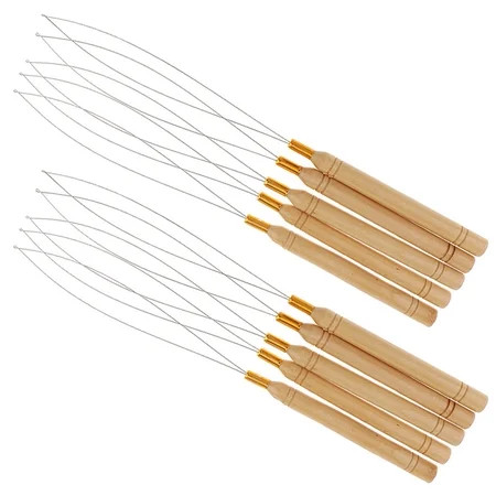 10pcs Hair Extension Loop Threader Bead Device Tools Hair Extensions Supplies | Walmart (US)