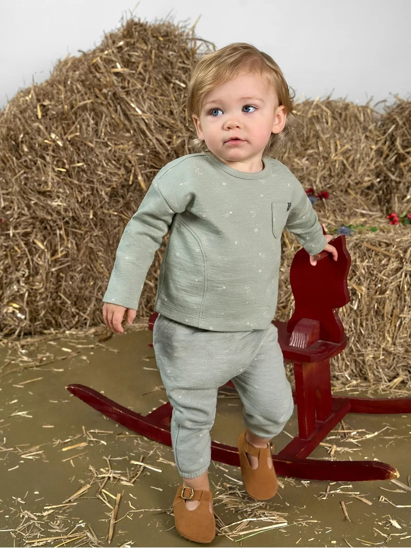 Modern Moments by Gerber Gender Neutral 2-Piece Outfit Sets, Sizes 0/3 Months - 24 Months | Walmart (US)