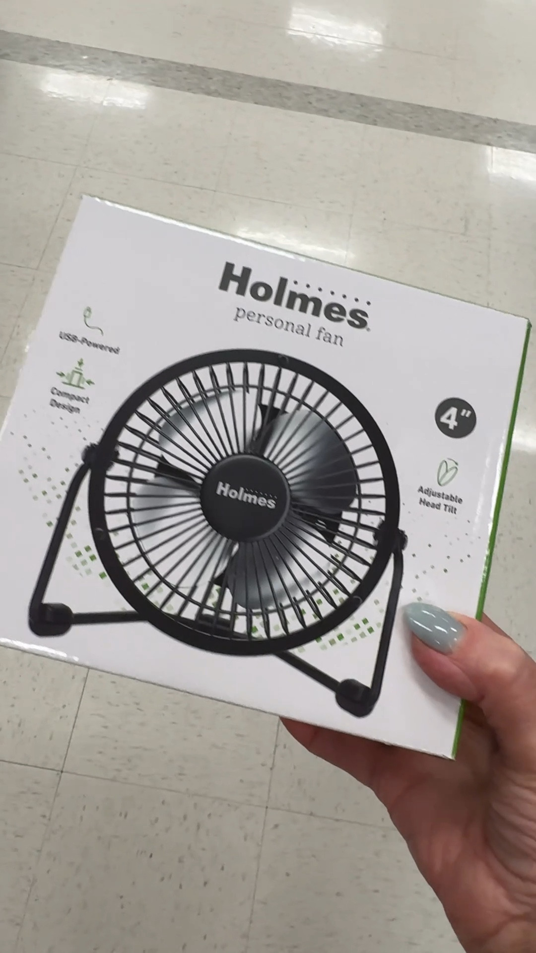 My sleep aide ….
The Holmes 4" USB-Powered Personal makes cooling your personal space a breeze. This small, yet powerful portable fan is ideal for use on tabletops, desks or and dorm rooms. With a 360° adjustable head tilt, you can direct the airflow wherever you need it most. This compact fan includes an easy-to-use single speed option and sturdy support base. This fan is ready to be used with no assembly required, a modern black finish and a 1-year limited warranty.

#LTKOver40 #LTKHome #LTKFindsUnder50