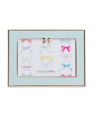 4x6 Table Top Picture Frame With Bow Detail | TJ Maxx