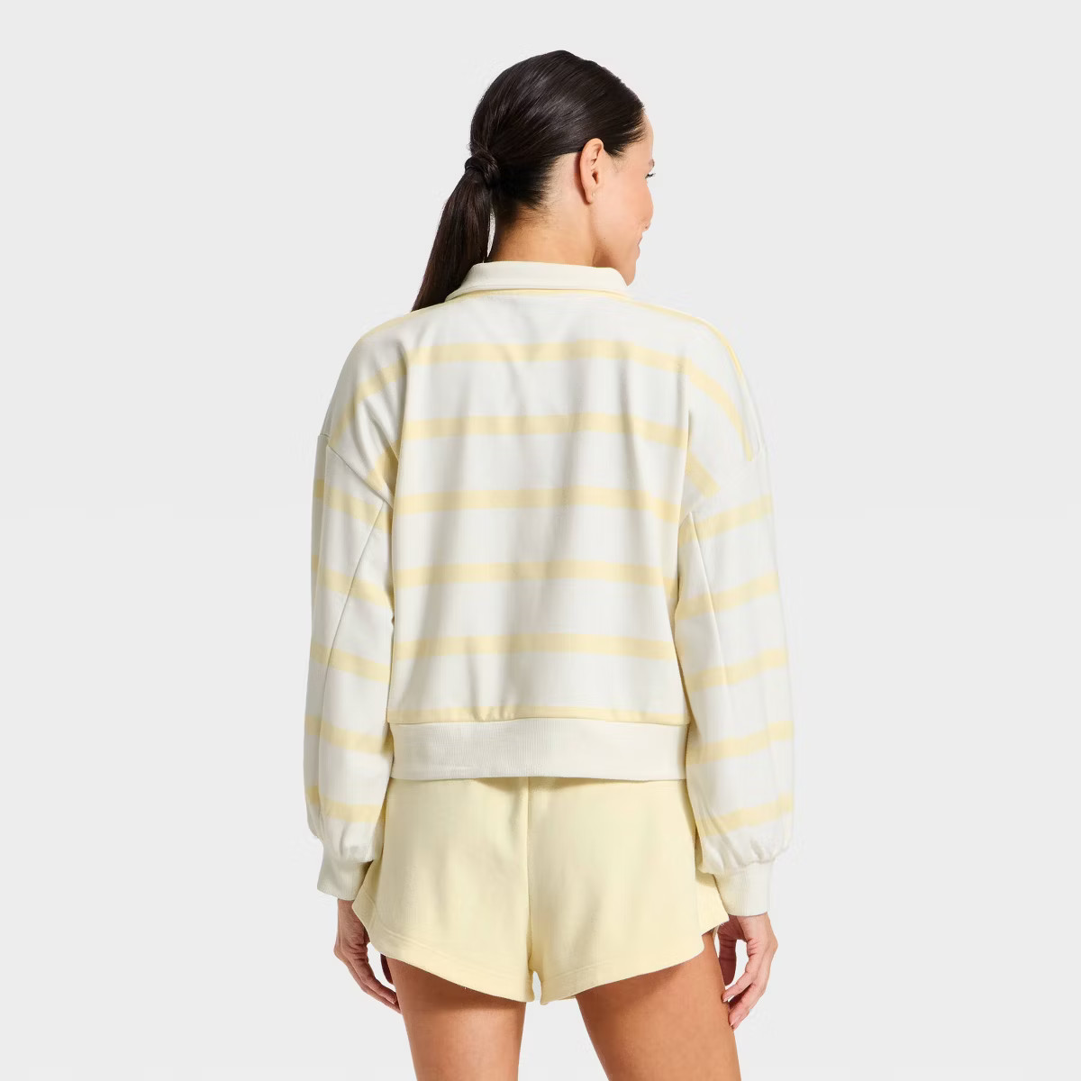 Women's Active Comfort French Terry Henley Sweatshirt - All In Motion™ | Target