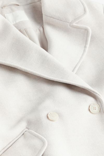 Double-breasted Coat - Light beige - Ladies | H&M US | H&M (US)