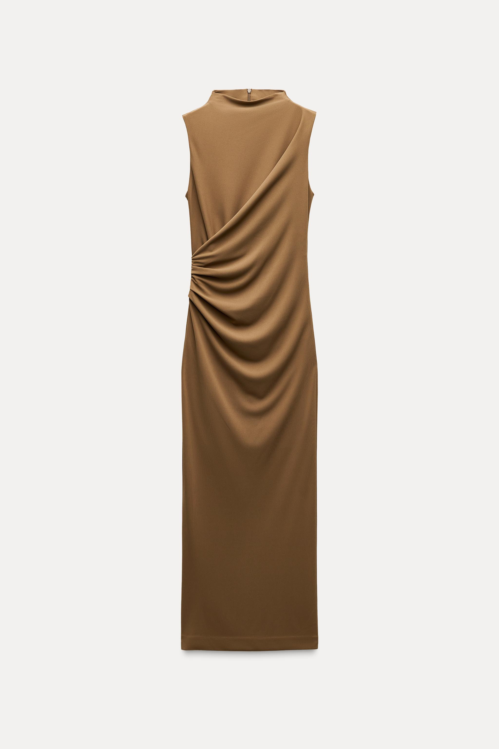 DRAPED MIDI DRESS | Zara US