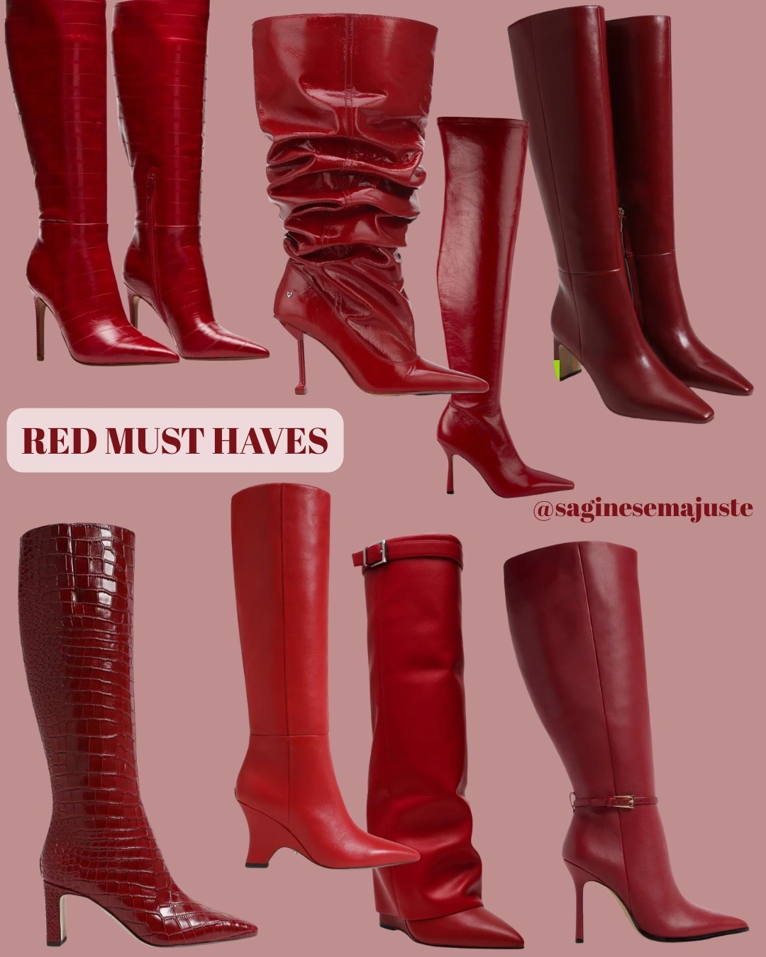 Red must have boots for any occasion♥️😍