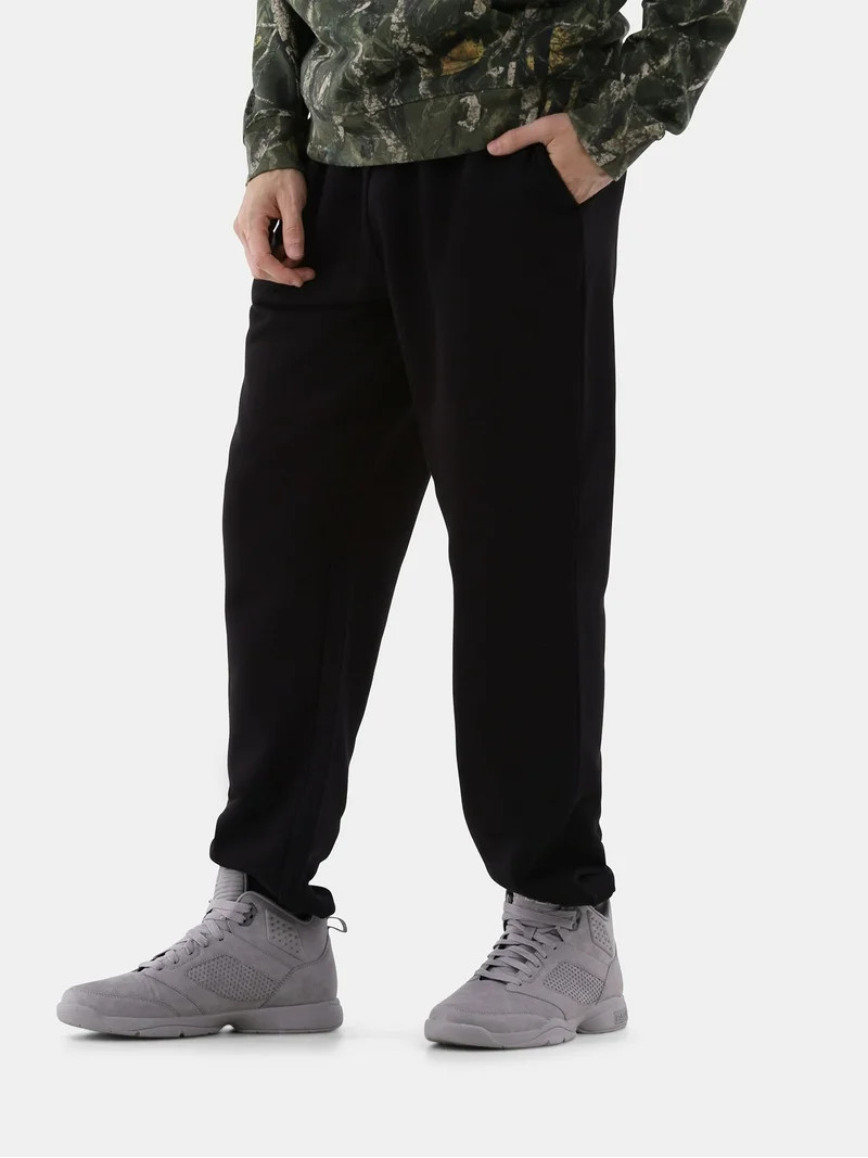No Boundaries All Gender Soft Fleece Jogger Pants, 30" Inseam, Men's and Big Men's | Walmart (US)