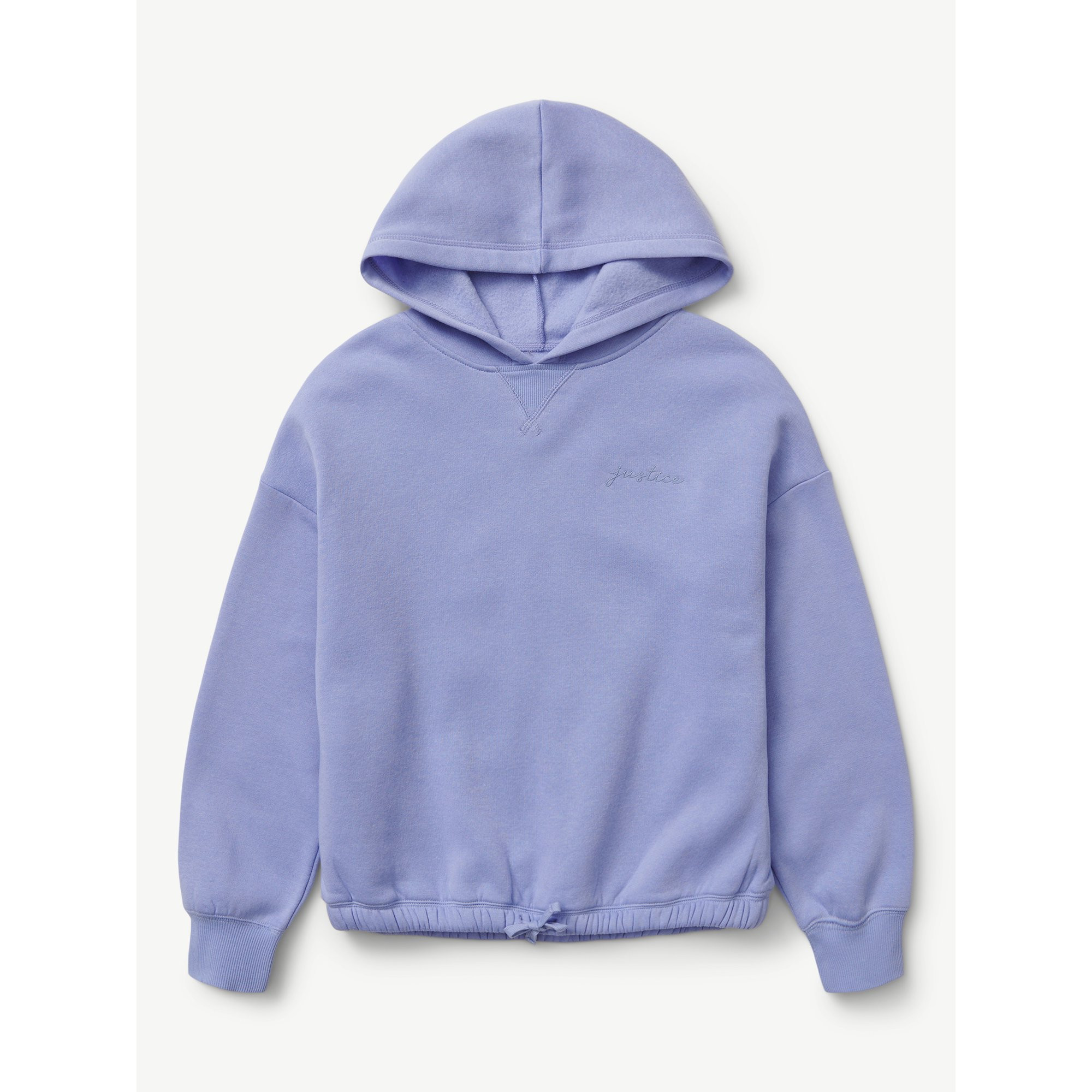 Justice Girls Basic Long Sleeve Fleece Hoodie, Sizes XS-XLP | Walmart (US)