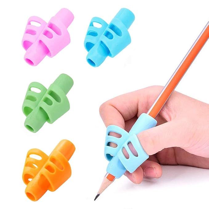 Pencil Grips - BUSHIBU Children Pen Writing Aid Grip Set Posture Correction Tool for Kids Prescho... | Amazon (US)