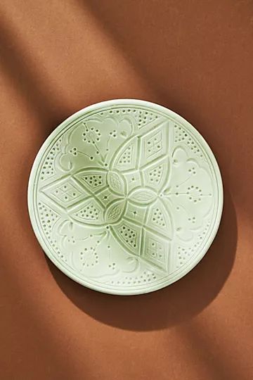 Moroccan Engraved Ceramic Side Plate | Anthropologie (US)