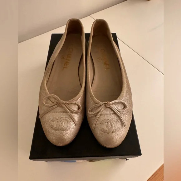 Chanel ballet flats size 35 | Poshmark
