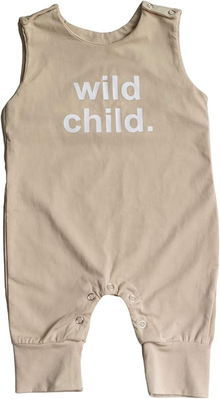 Denver James Onesie Romper Soft Cotton 5 Button Snap Closure for Boys Girls Baby Newborn Infant T... | Amazon (US)