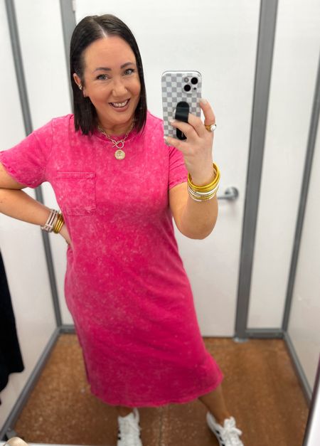 New $13.98 midi t shirt dresses at Walmart!  XL in this one for some extra room. Love the distressed look of this one. So cute for vacation!

#LTKmidsize #LTKSeasonal #LTKfindsunder50