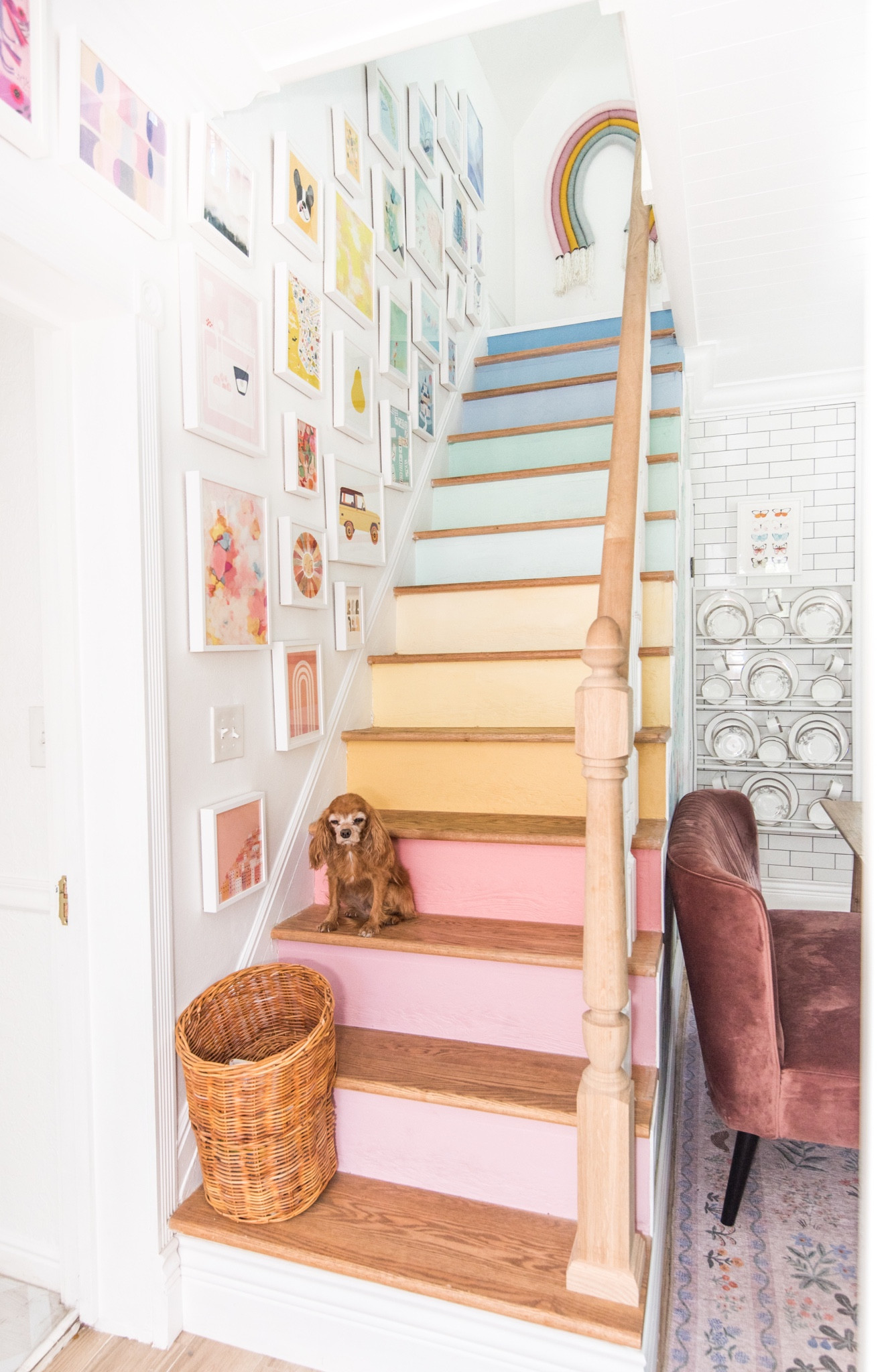 Rainbow paint colors from my stairs 🌈
Buy the sample pot size!

#LTKhome #LTKunder50